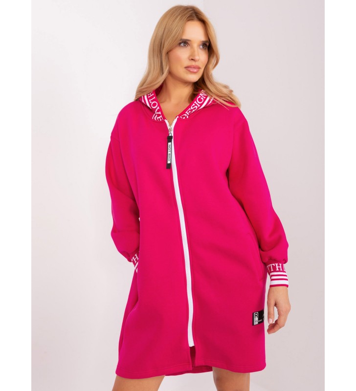 Bluza z kapturem RV-BL-9225.96P fuksjowy