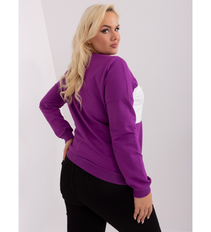 Bluzka plus size RV-BZ-9238.29 fioletowy