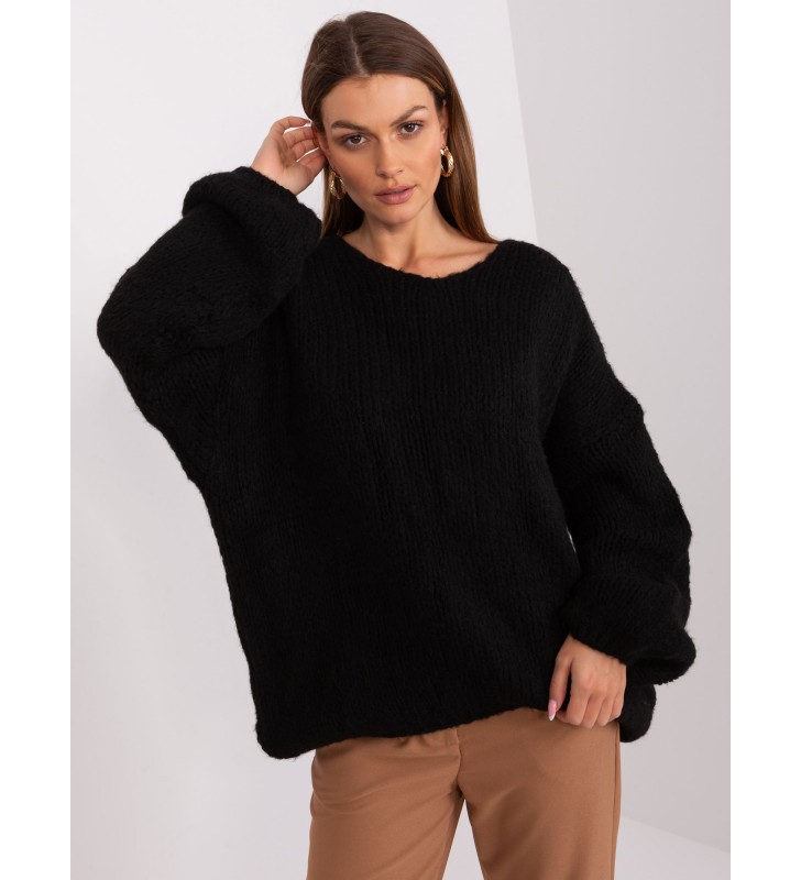 Sweter oversize LC-SW-3020.10P czarny