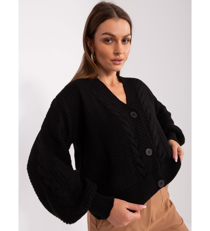 Sweter rozpinany LC-SW-0588.21X czarny