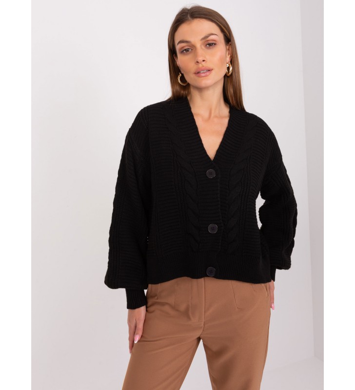 Sweter rozpinany LC-SW-0588.21X czarny