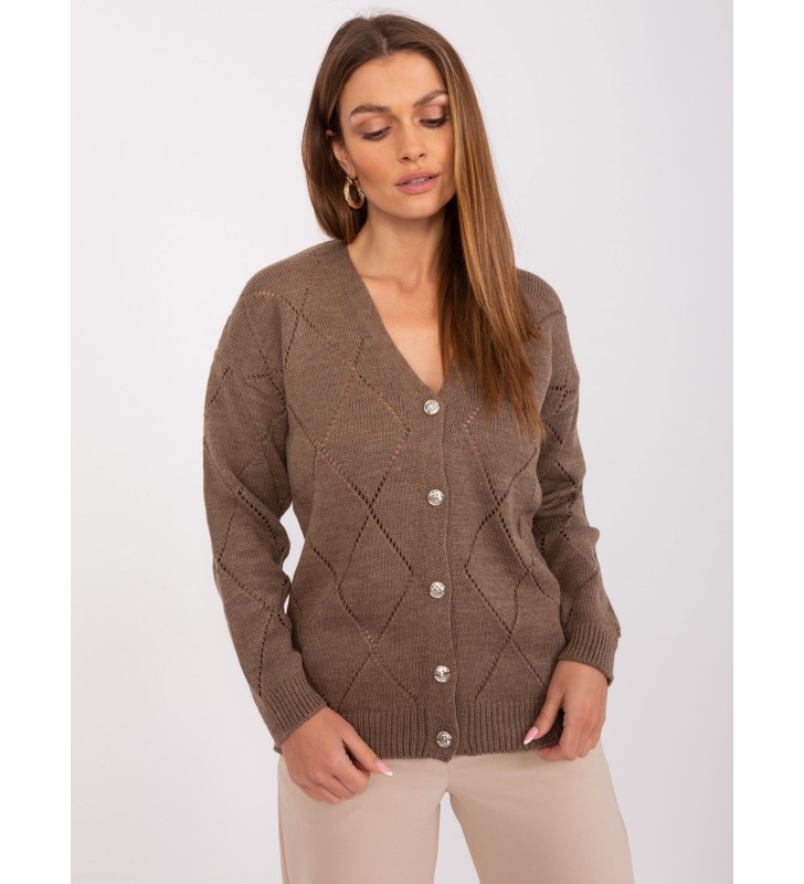 Sweter rozpinany LC-SW-A10-1.19P brązowy