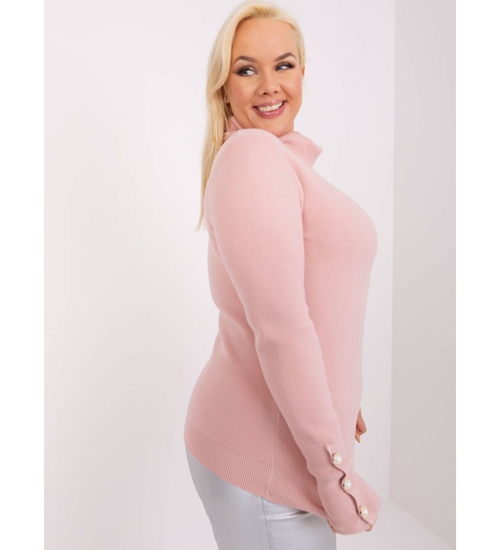 Sweter plus size PM-SW-PM781.13 jasny różowy