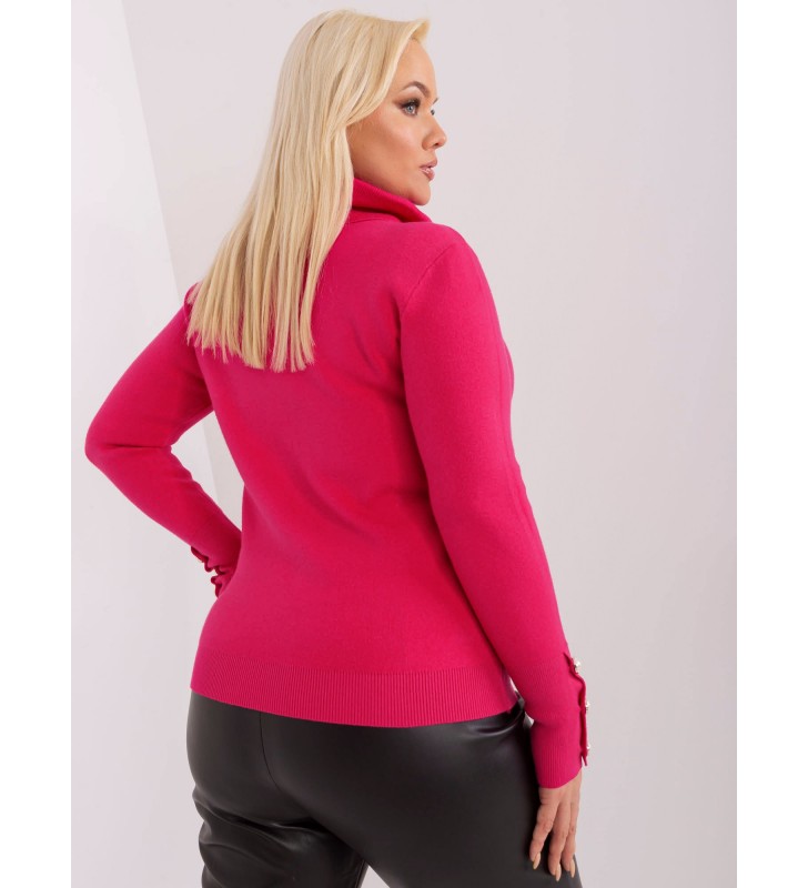 Sweter plus size PM-SW-PM781.13 fuksjowy