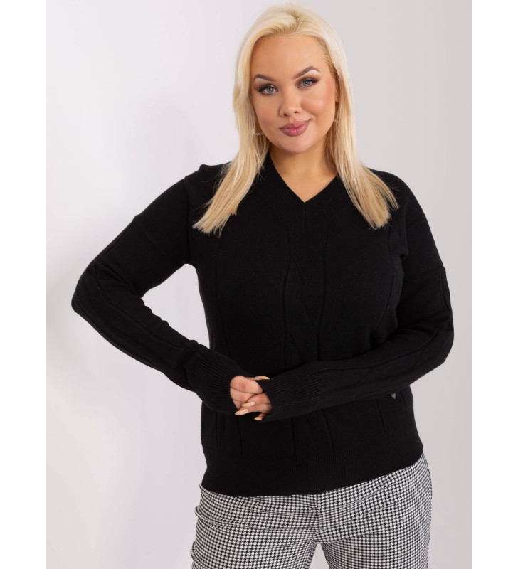 Sweter plus size PM-SW-PM688.64 czarny