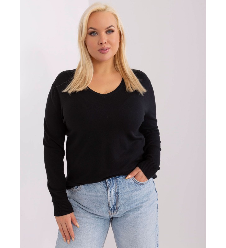 Sweter plus size PM-SW-PM-3007+1.18 czarny