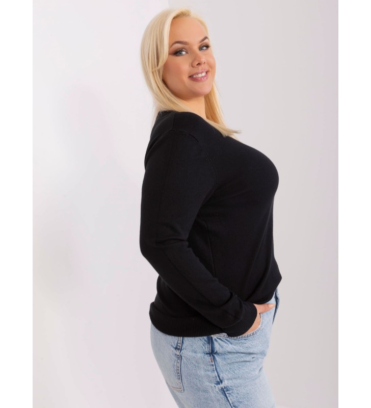 Sweter plus size PM-SW-PM-3007+1.18 czarny