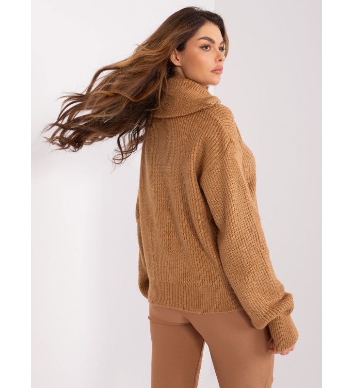 Sweter z golfem BA-SW-0374.35P camelowy