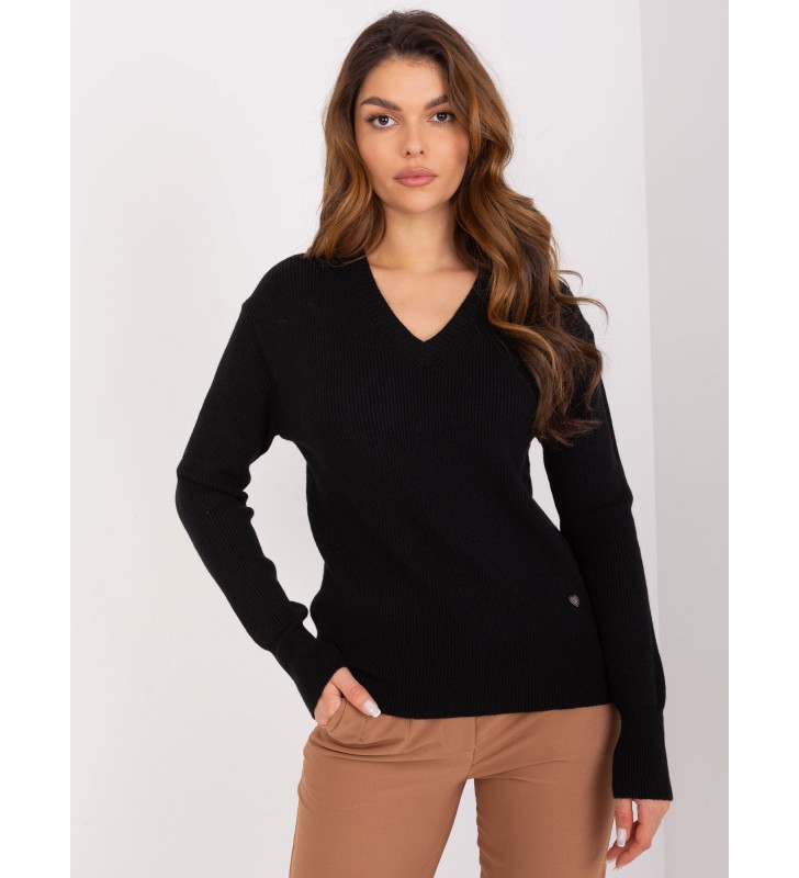 Sweter klasyczny PM-SW-PM895.40P czarny