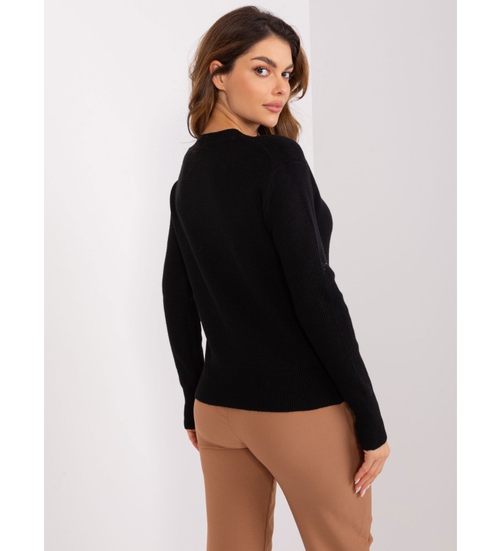 Sweter klasyczny PM-SW-PM895.40P czarny