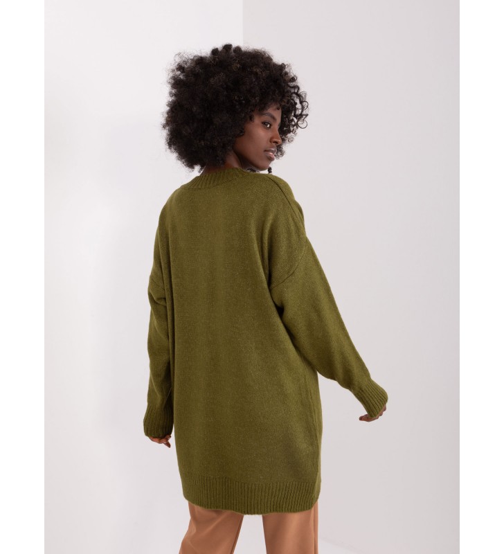 Sweter klasyczny BA-SW-0577.32X khaki