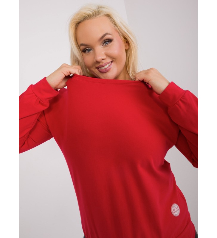 Bluzka plus size RV-BZ-9258.22 czerwony