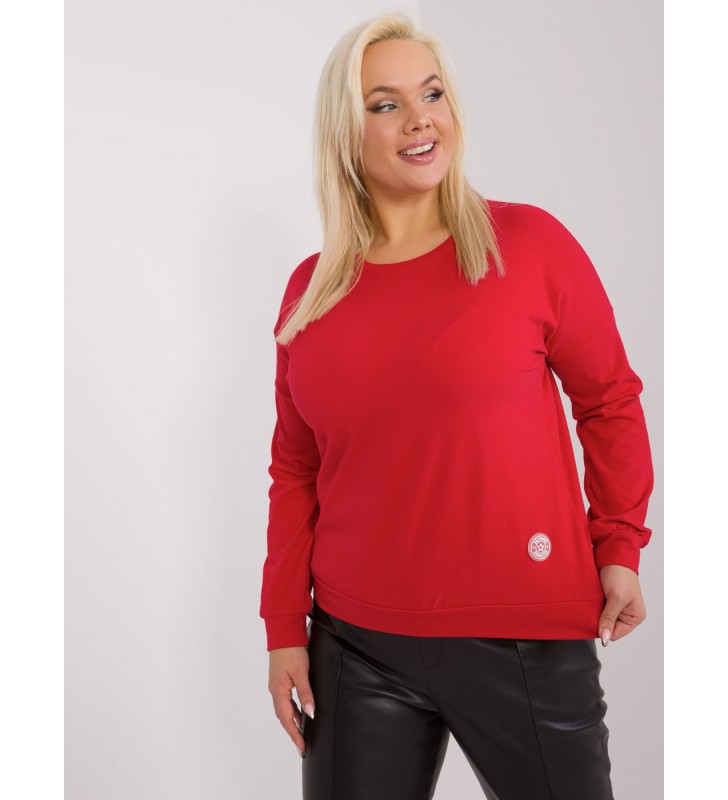 Bluzka plus size RV-BZ-9258.22 czerwony