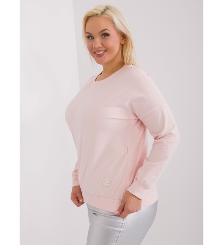 Bluzka plus size RV-BZ-9258.22 jasny różowy