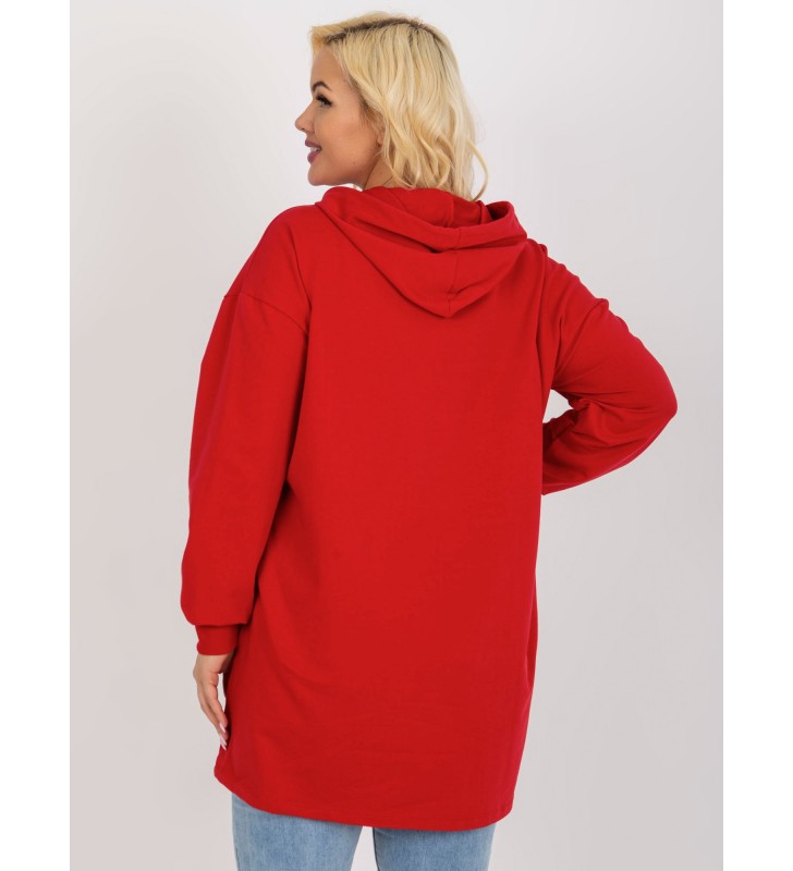 Bluza plus size RV-BL-8258.34 czerwony