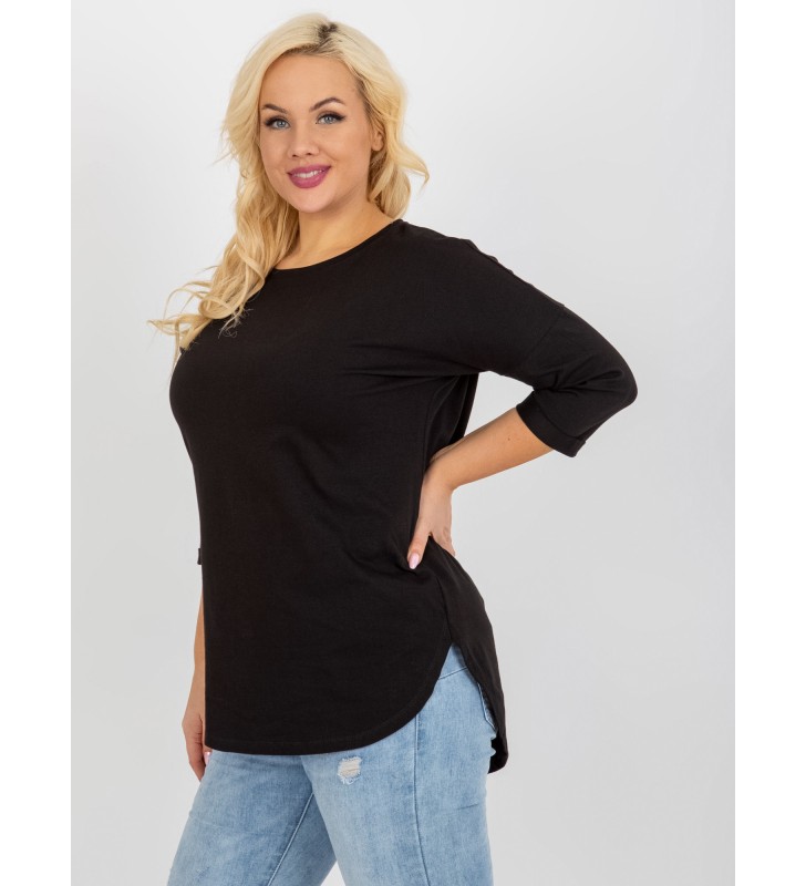 Tunika plus size RV-TU-8531.59P czarny