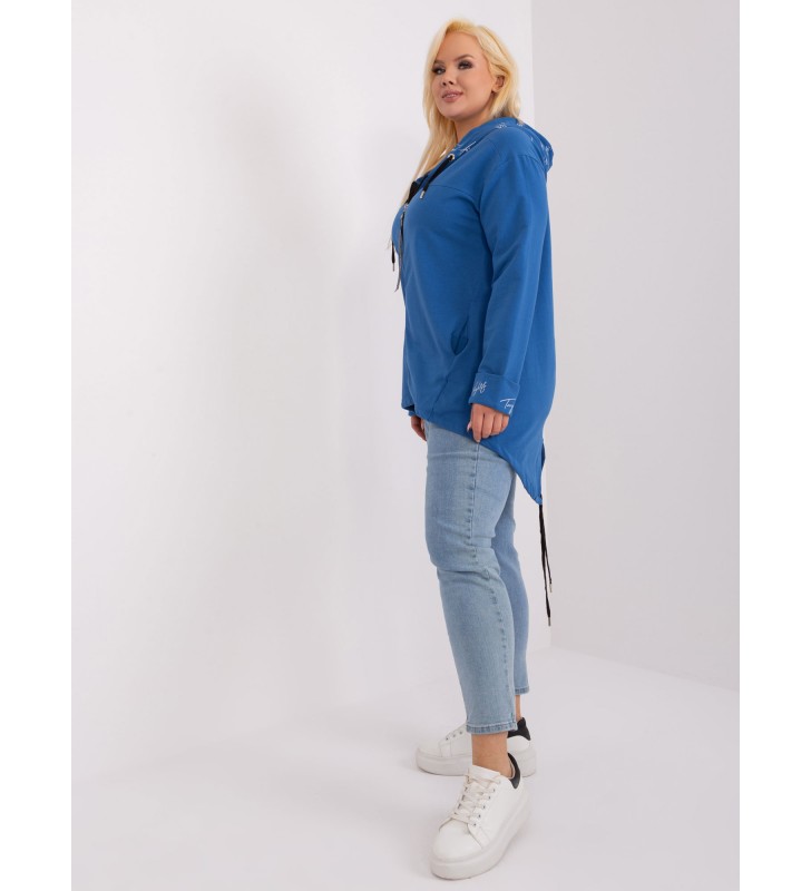 Bluza plus size RV-BL-8266.34P ciemny niebieski