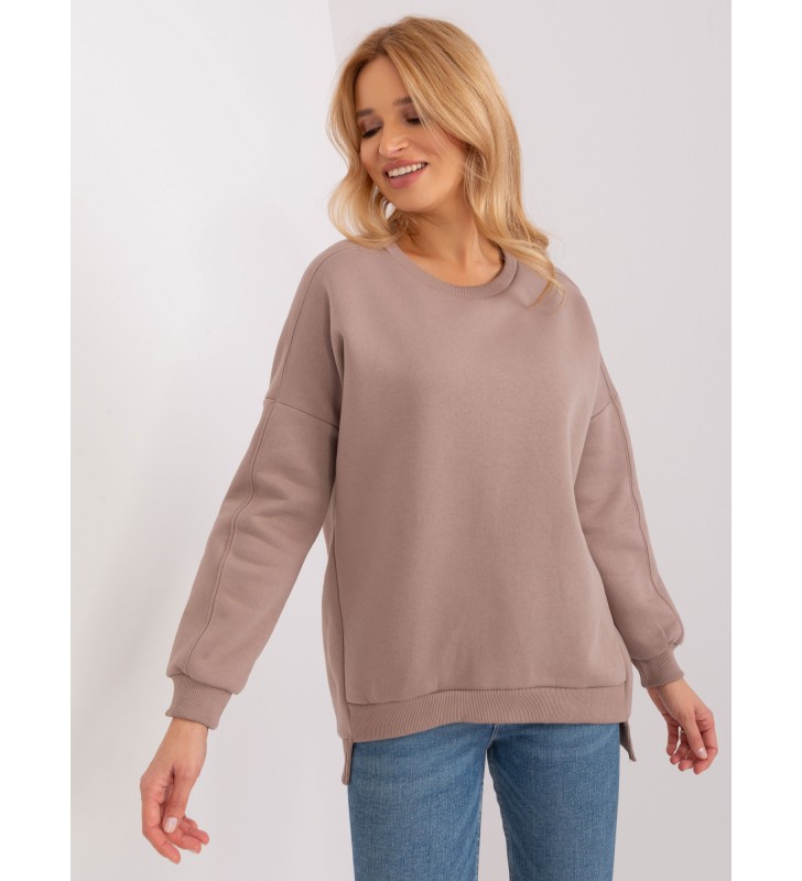 Bluza bez kaptura RV-BL-8261.51 ciemny bezowy