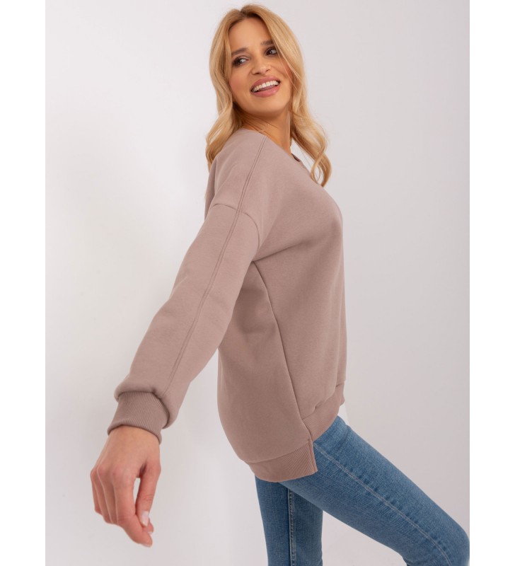 Bluza bez kaptura RV-BL-8261.51 ciemny bezowy