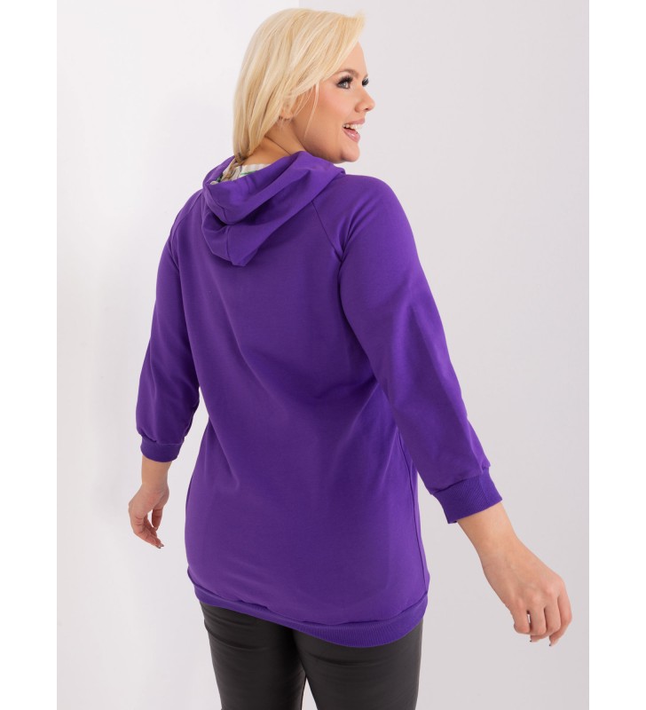 Bluza plus size RV-BL-8221.96 ciemny fioletowy