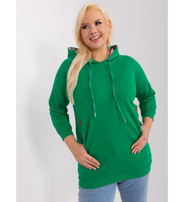 Bluza plus size RV-BL-8221.96 zielony