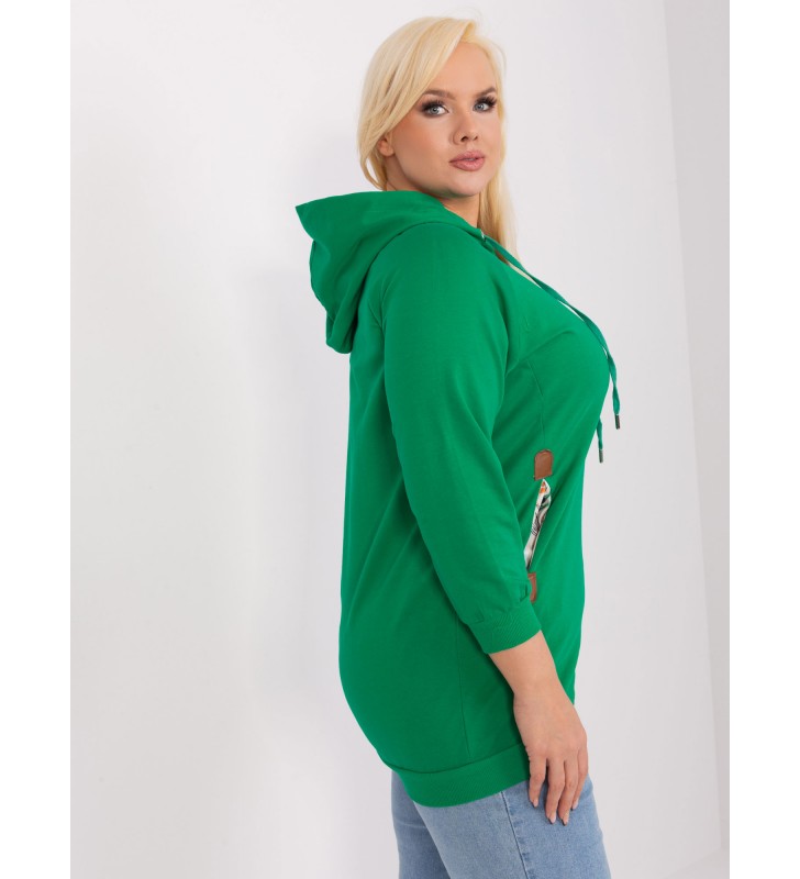 Bluza plus size RV-BL-8221.96 zielony