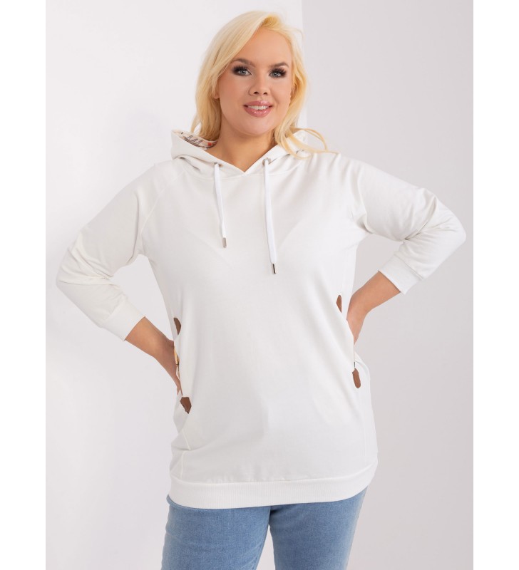 Bluza plus size RV-BL-8221.96 ecru