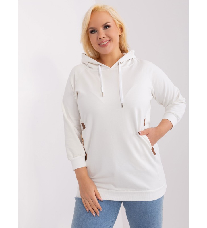 Bluza plus size RV-BL-8221.96 ecru