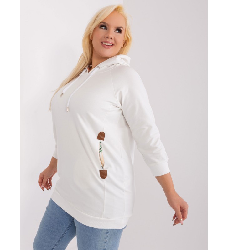 Bluza plus size RV-BL-8221.96 ecru