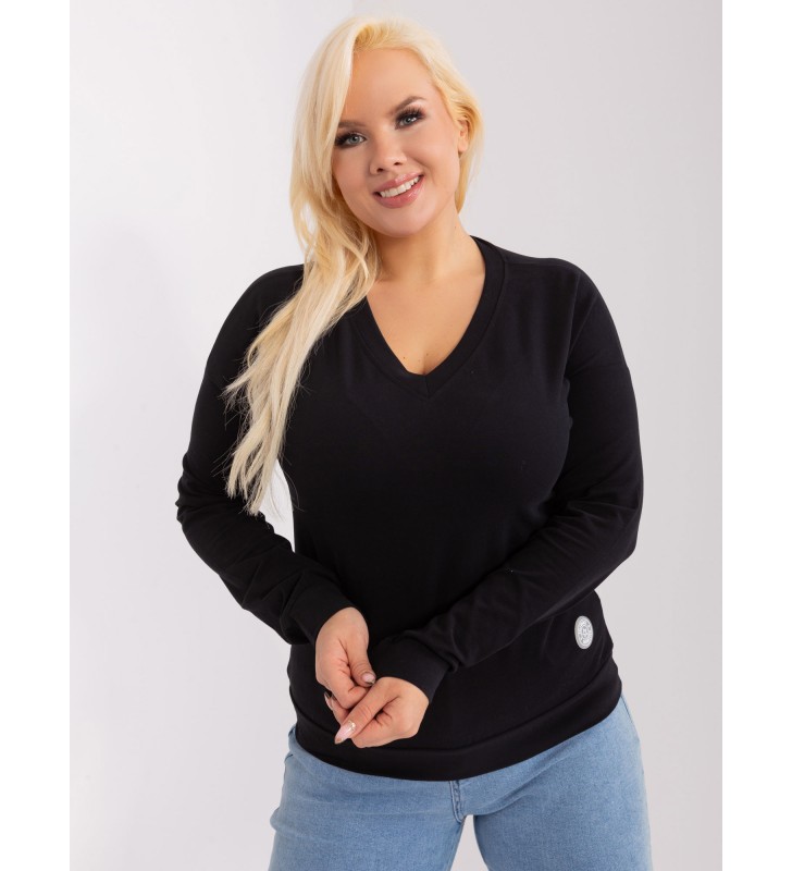 Bluzka plus size RV-BZ-9259.97 czarny