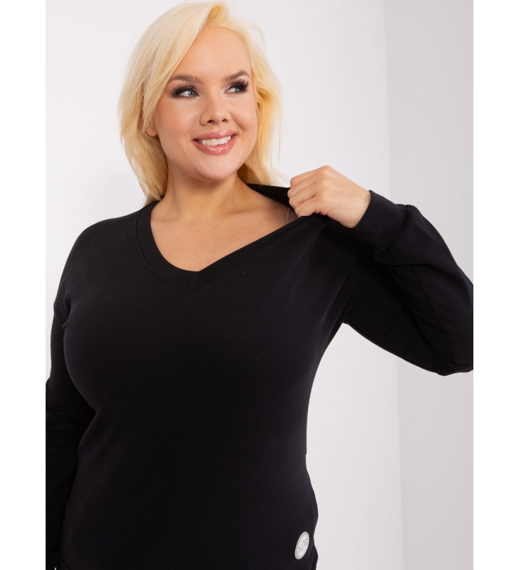 Bluzka plus size RV-BZ-9259.97 czarny