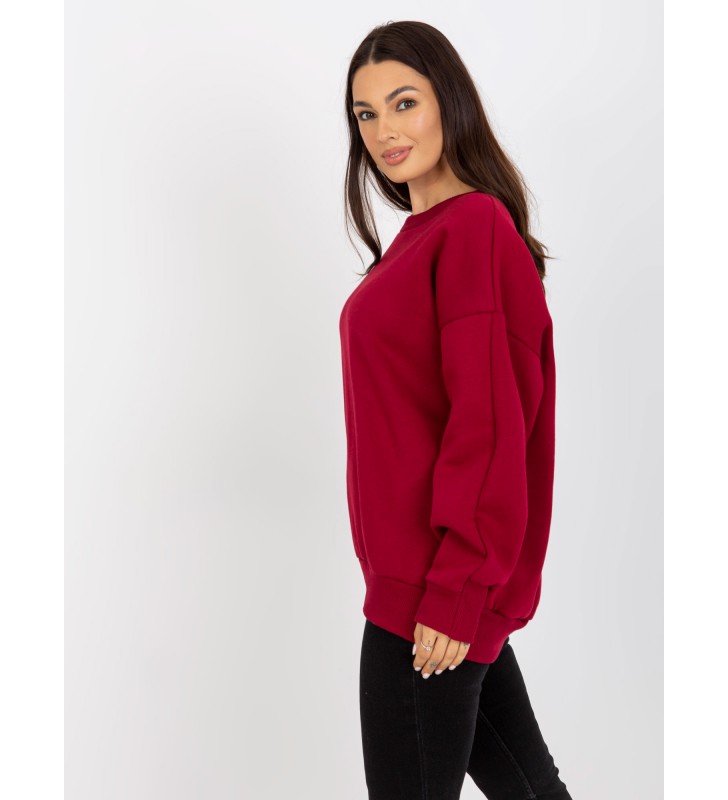 Bluza bez kaptura RV-BL-8360.80P bordowy