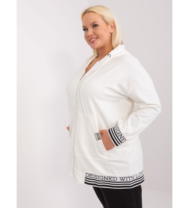 Bluza plus size RV-BL-8190.09P ecru