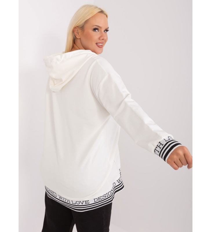 Bluza plus size RV-BL-8190.09P ecru