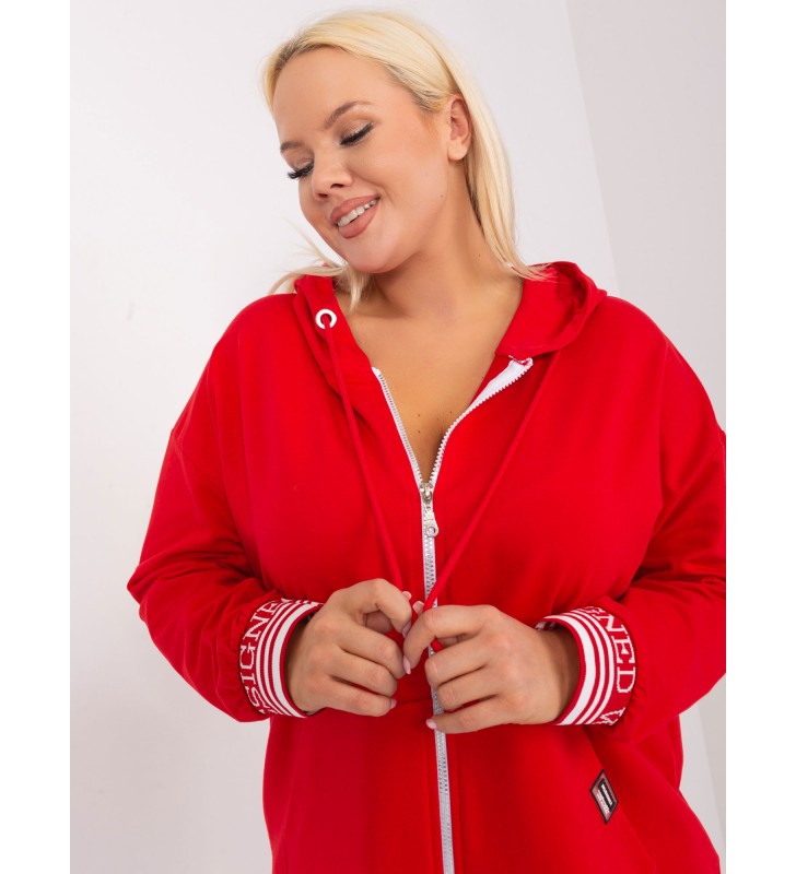 Bluza plus size RV-BL-8190.09P czerwony