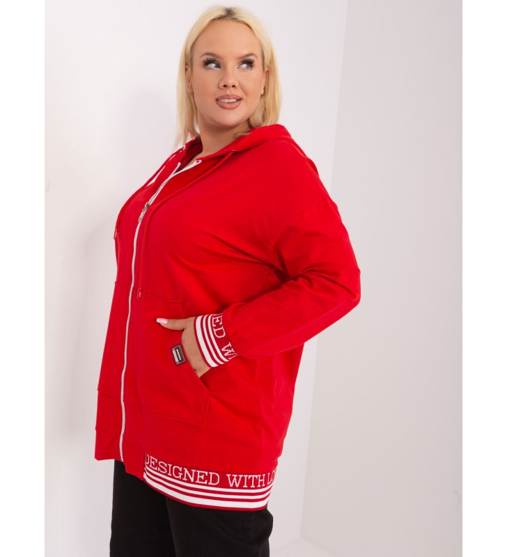 Bluza plus size RV-BL-8190.09P czerwony