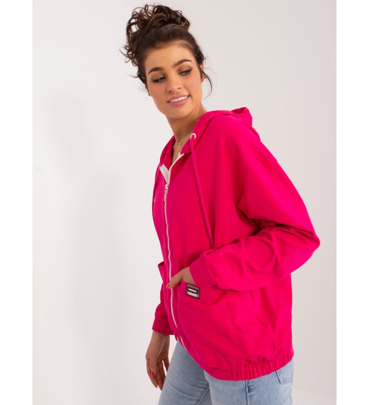 Bluza z kapturem RV-BL-9136.06 fuksjowy