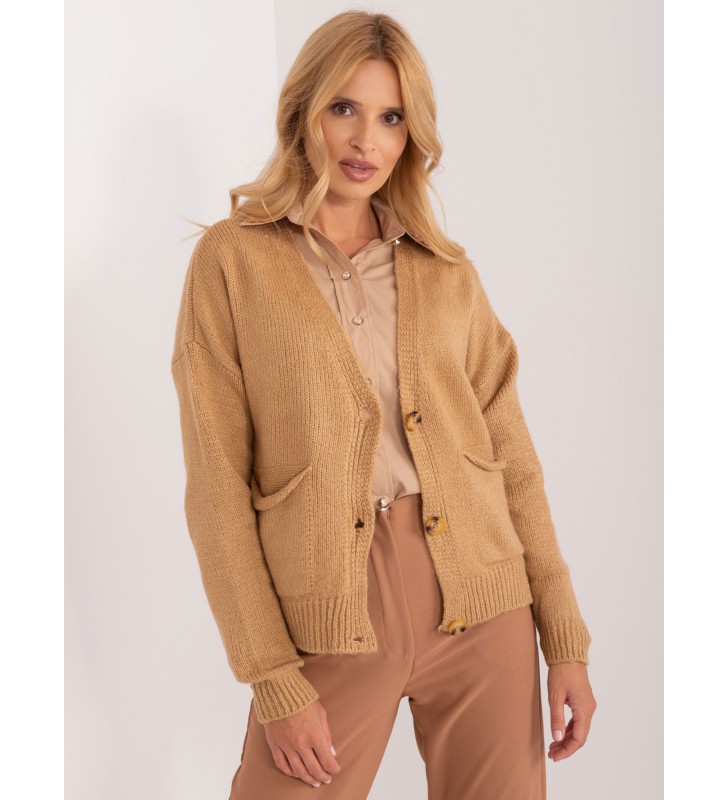 Sweter rozpinany BA-SW-0279.71P camelowy