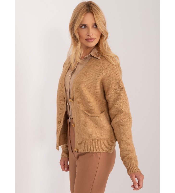 Sweter rozpinany BA-SW-0279.71P camelowy