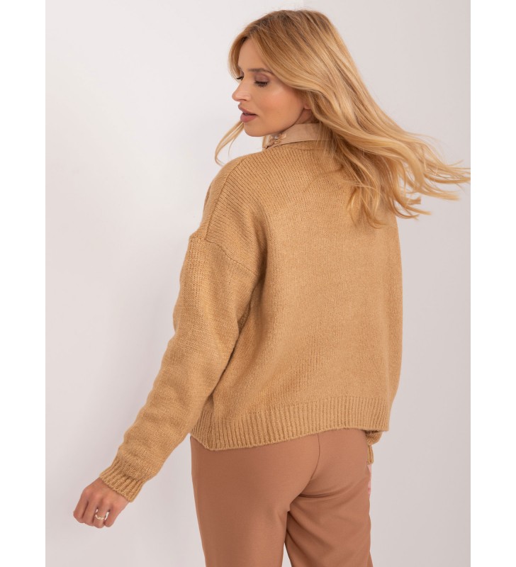 Sweter rozpinany BA-SW-0279.71P camelowy