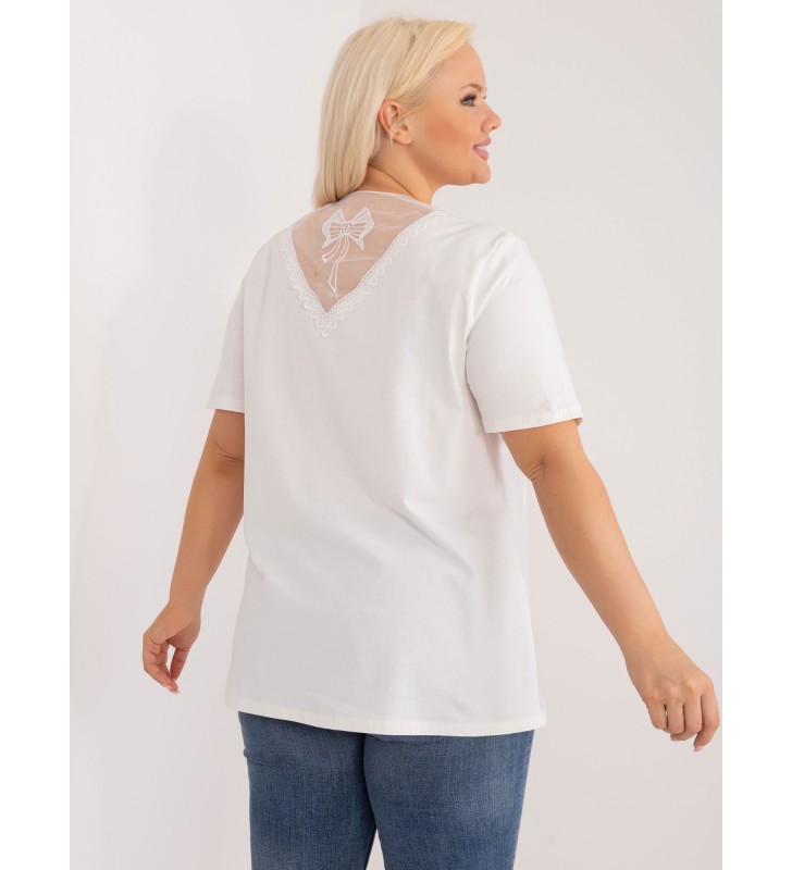 Bluzka plus size PM-BZ-GW2380.54 ecru