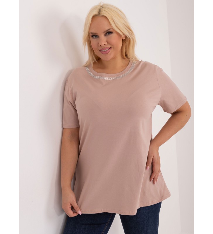 Bluzka plus size PM-BZ-GW2380.54 beżowy