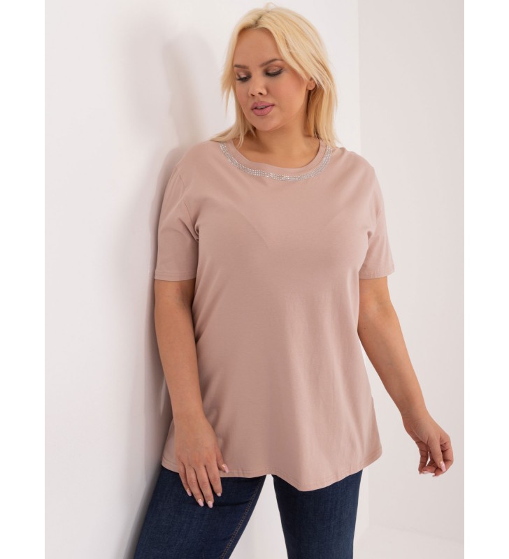 Bluzka plus size PM-BZ-GW2380.54 beżowy