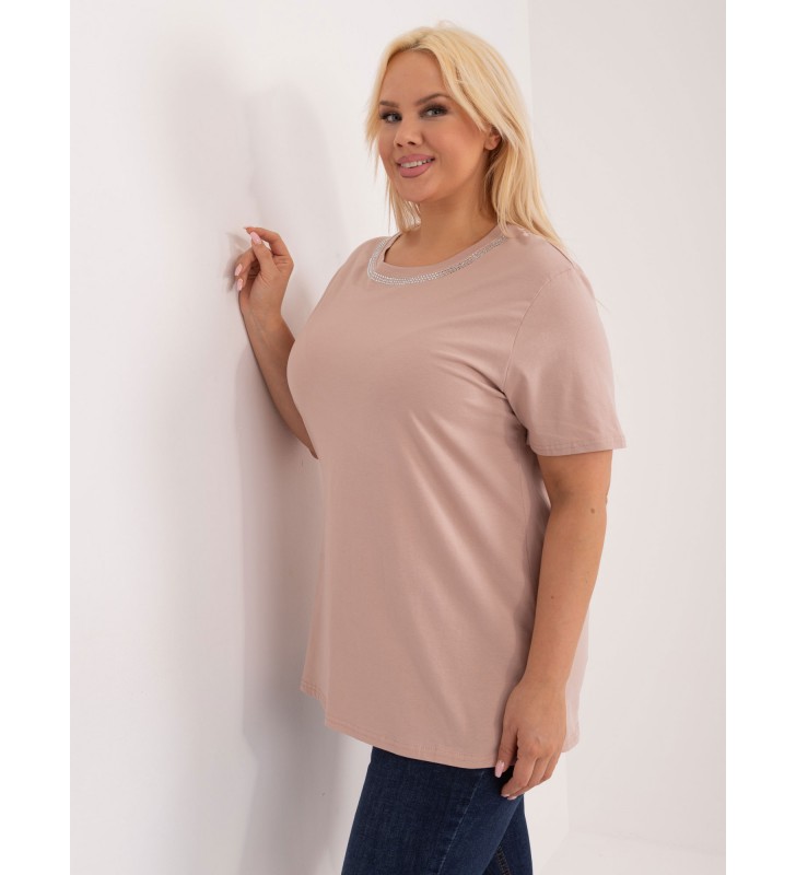 Bluzka plus size PM-BZ-GW2380.54 beżowy