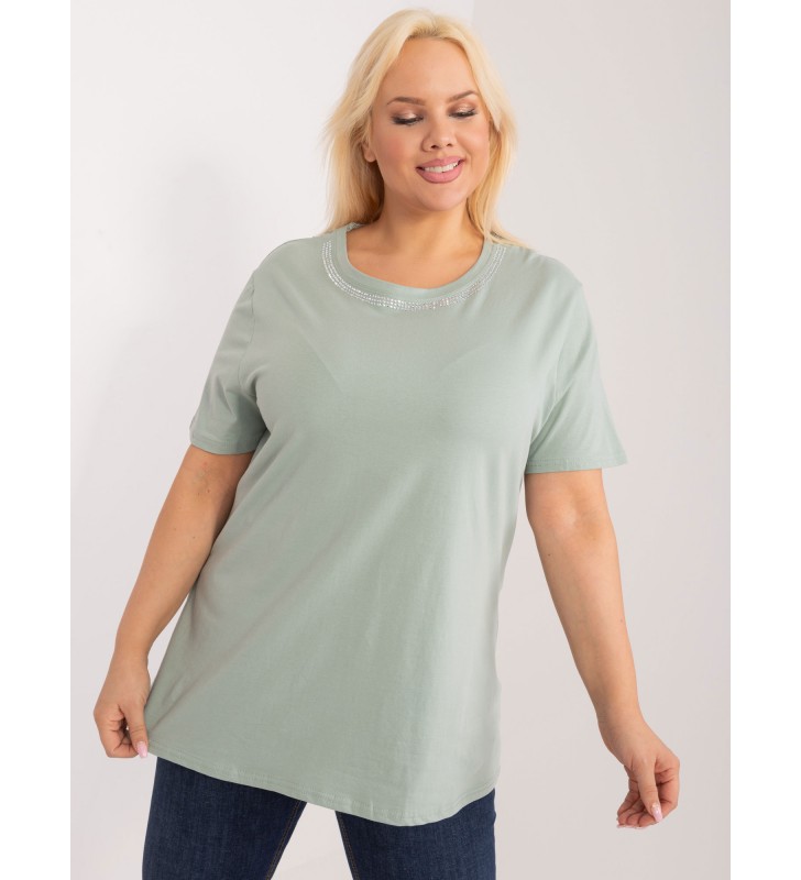 Bluzka plus size PM-BZ-GW2380.54 pistacjowy