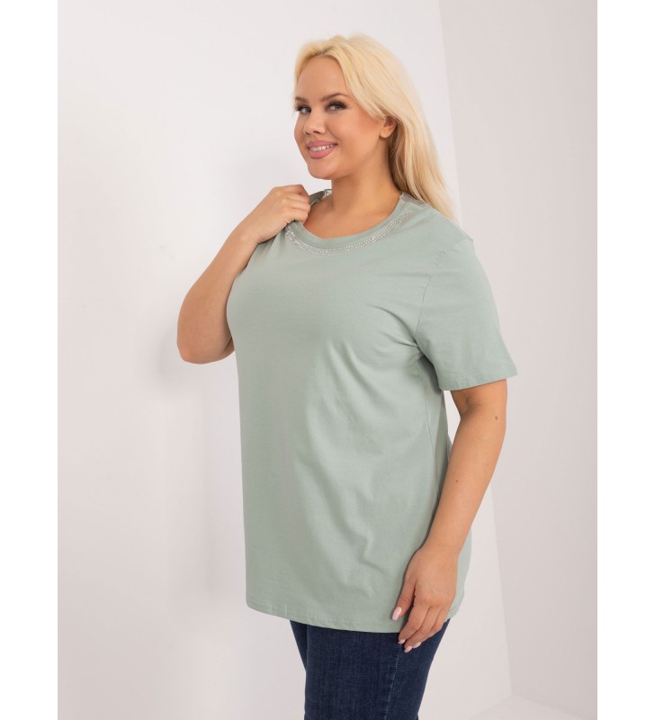 Bluzka plus size PM-BZ-GW2380.54 pistacjowy