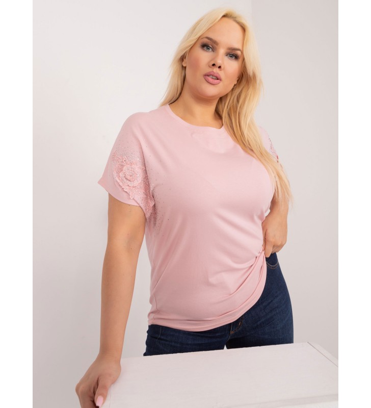 Bluzka plus size PM-BZ-GM2142.71 jasny różowy