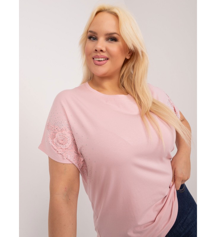 Bluzka plus size PM-BZ-GM2142.71 jasny różowy