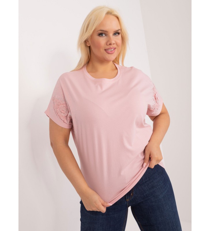 Bluzka plus size PM-BZ-GM2142.71 jasny różowy