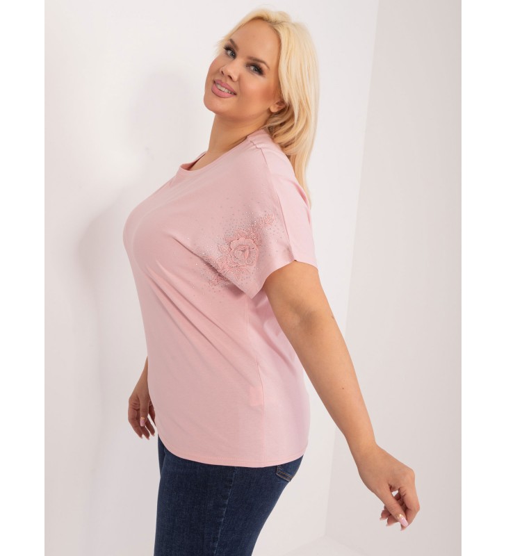 Bluzka plus size PM-BZ-GM2142.71 jasny różowy